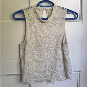 White lace top